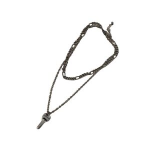 Silver Key‎ Pendant Necklace